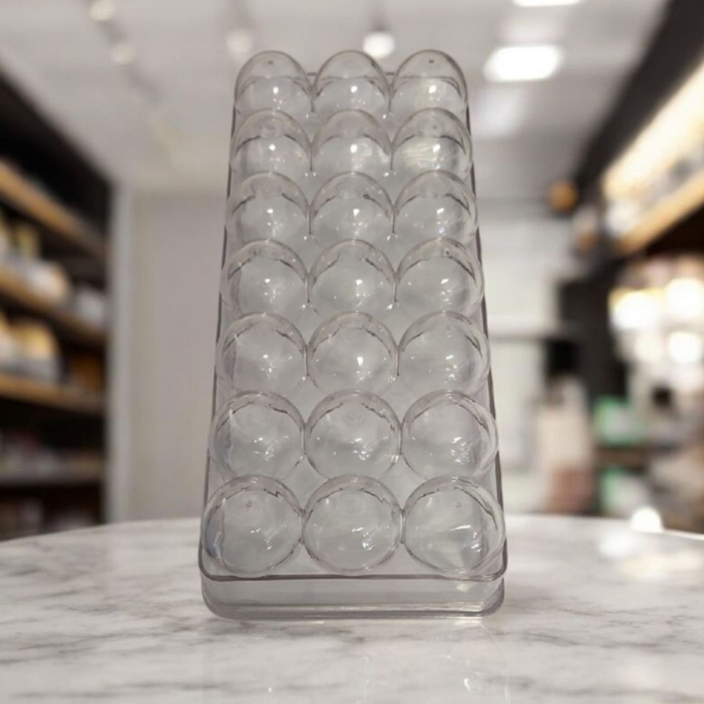 Clear Egg Keeper Plastic Holds 21 Eggs Great Look